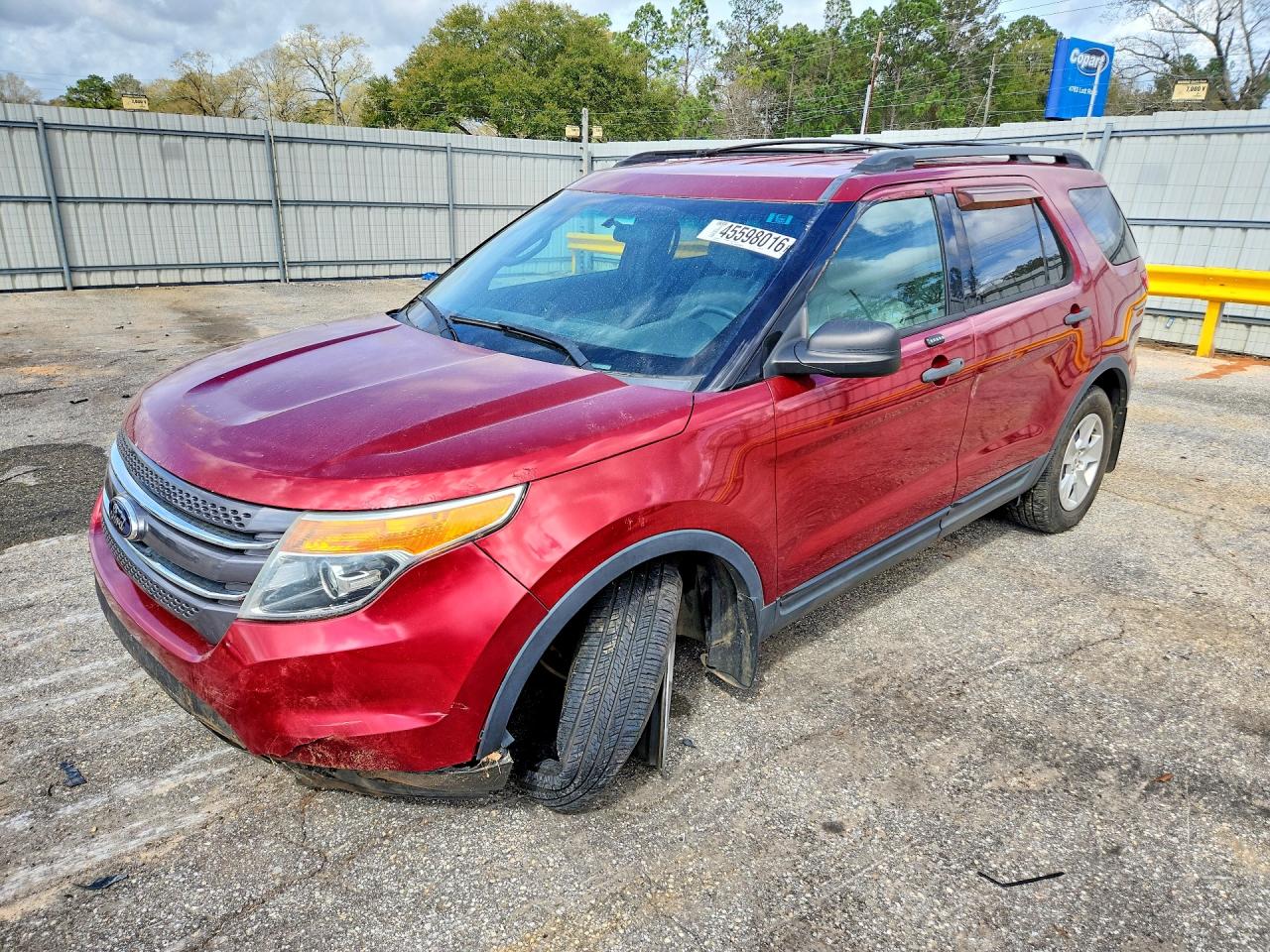 2014 Ford Explorer Red vin: 1FM5K7B88EGA20485