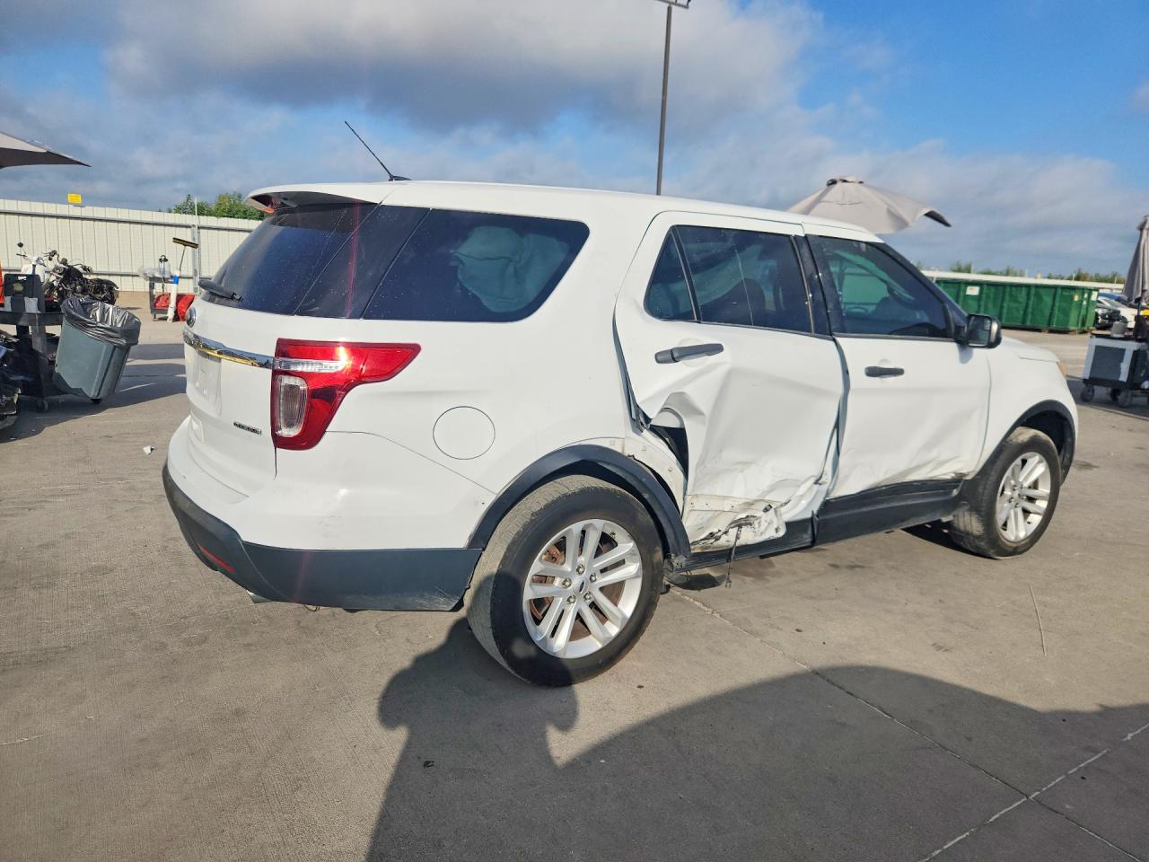 2015 Ford Explorer White vin: 1FM5K7B88FGA26787