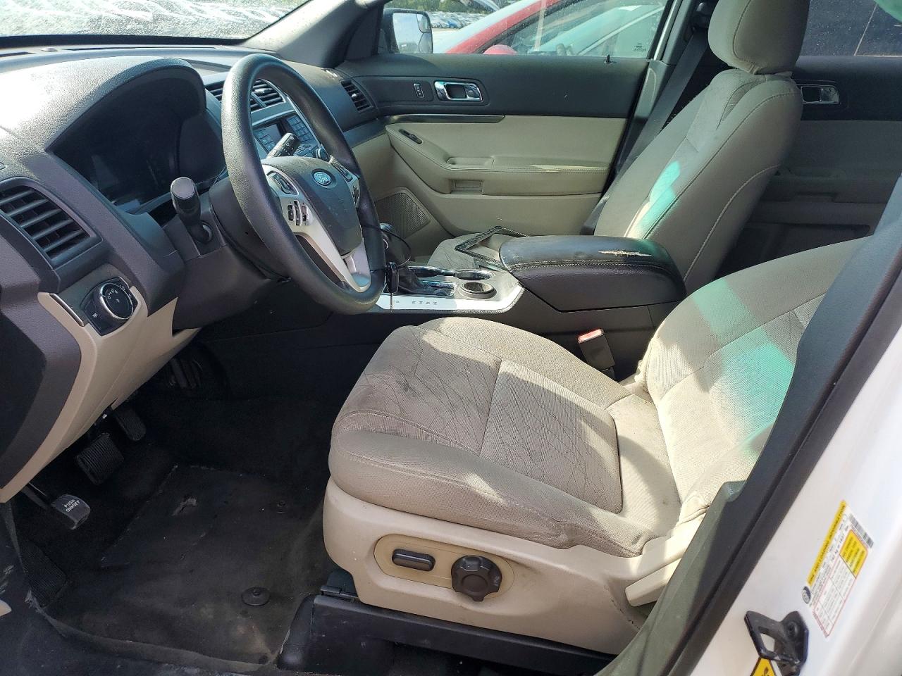 2015 Ford Explorer White vin: 1FM5K7B88FGA26787