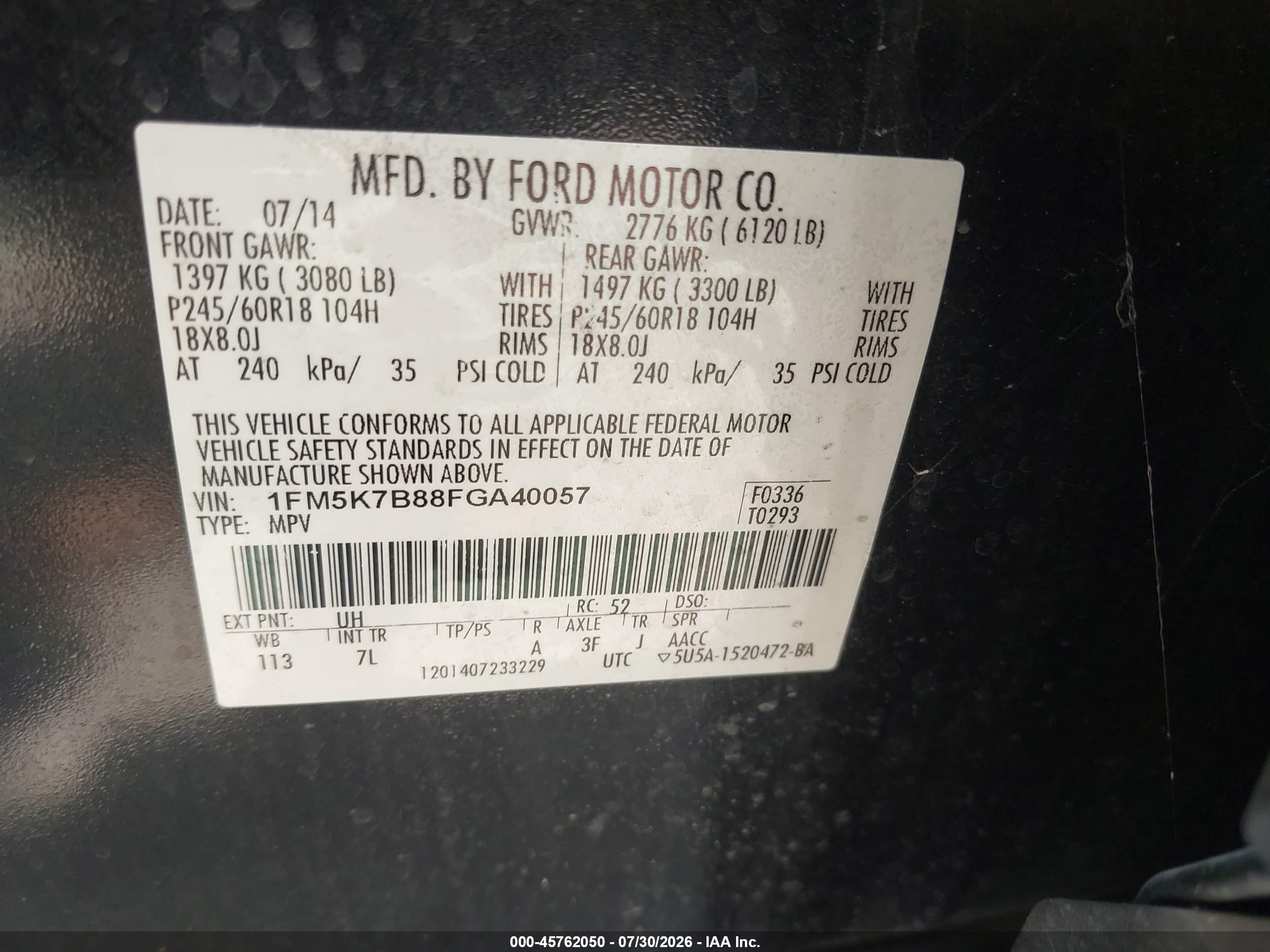 2015 Ford Explorer   Black vin: 1FM5K7B88FGA40057