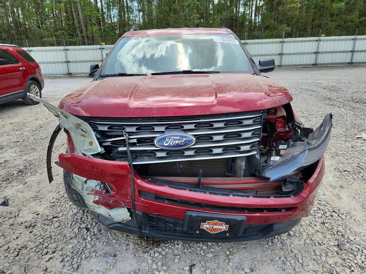 2017 Ford Explorer Red vin: 1FM5K7B88HGE41157