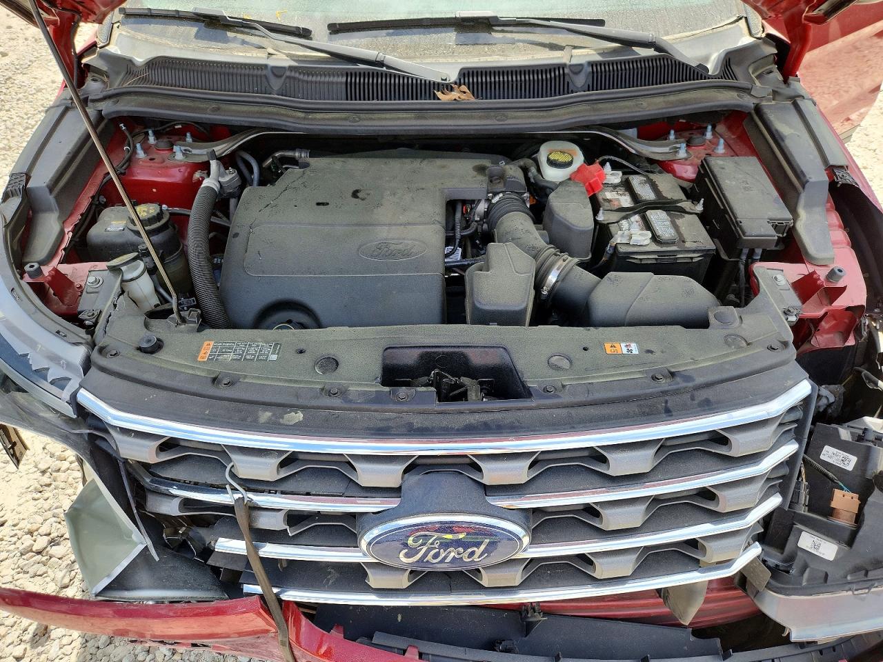 2017 Ford Explorer Red vin: 1FM5K7B88HGE41157