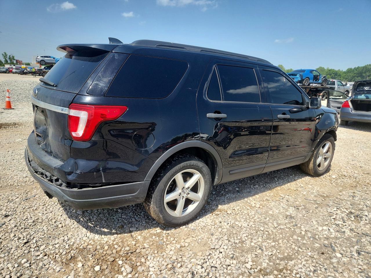 2018 Ford Explorer Black vin: 1FM5K7B88JGC67483