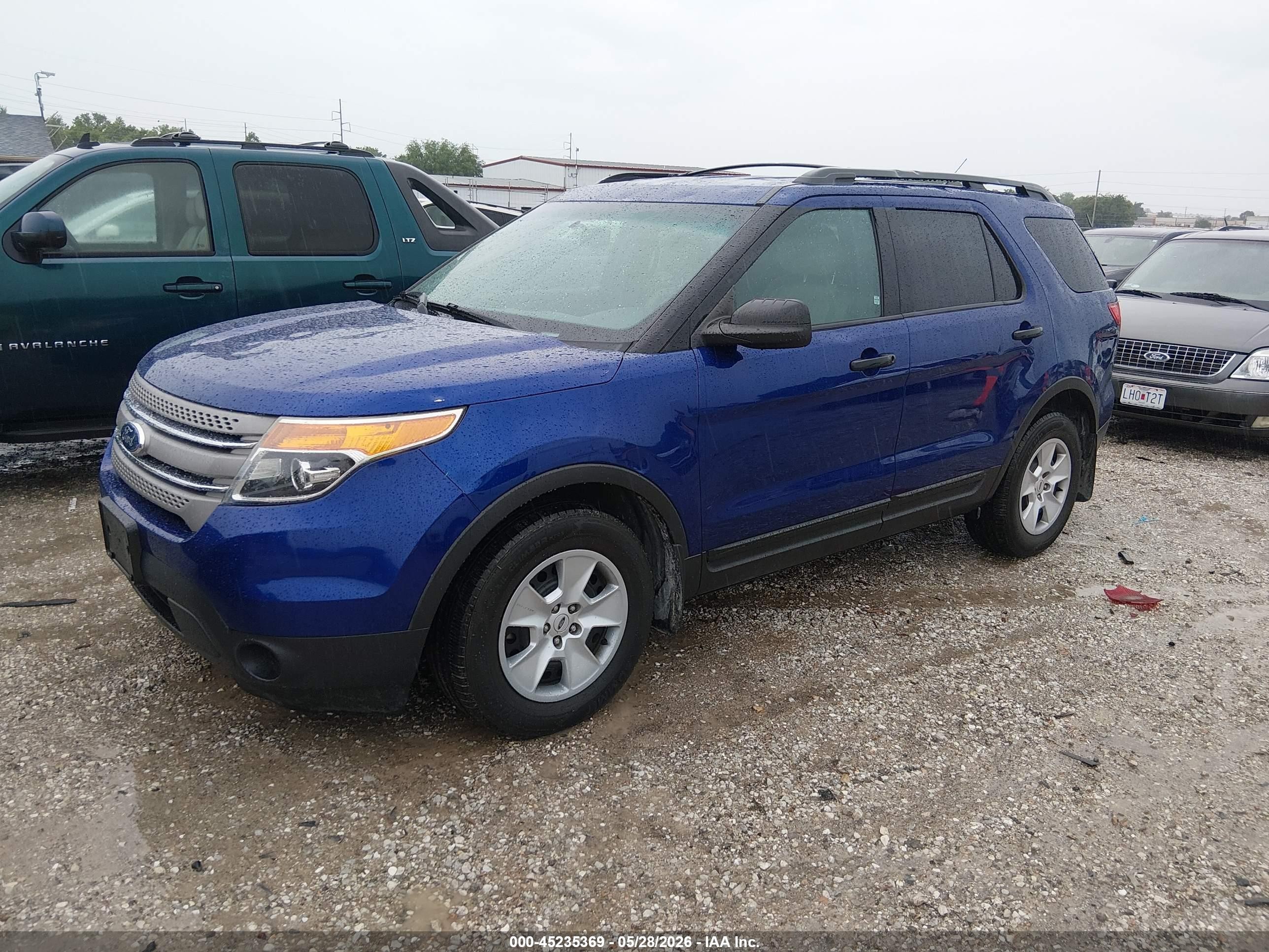 2013 Ford Explorer Синий vin: 1FM5K7B89DGC80098