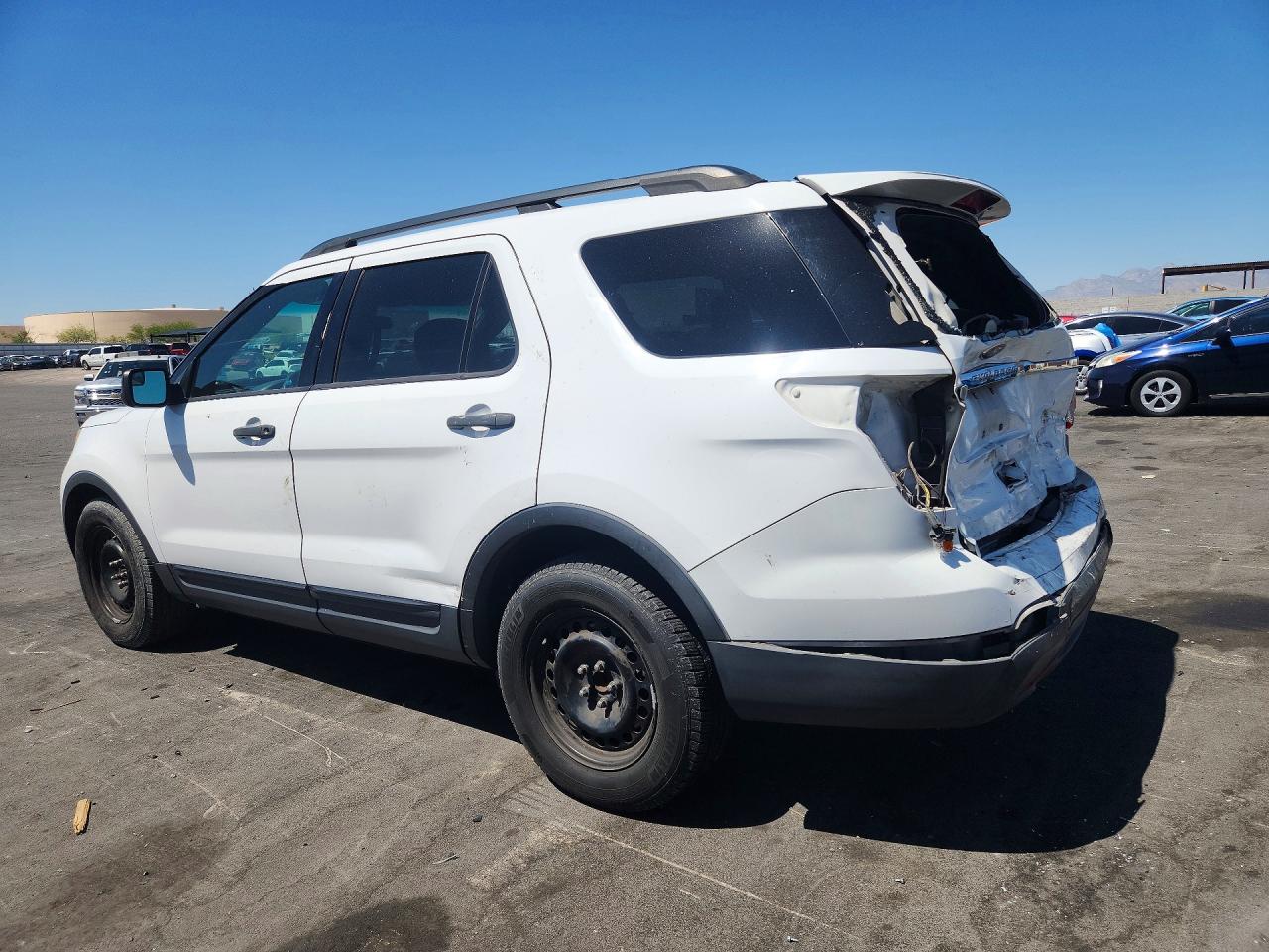 2014 Ford Explorer White vin: 1FM5K7B89EGA27946