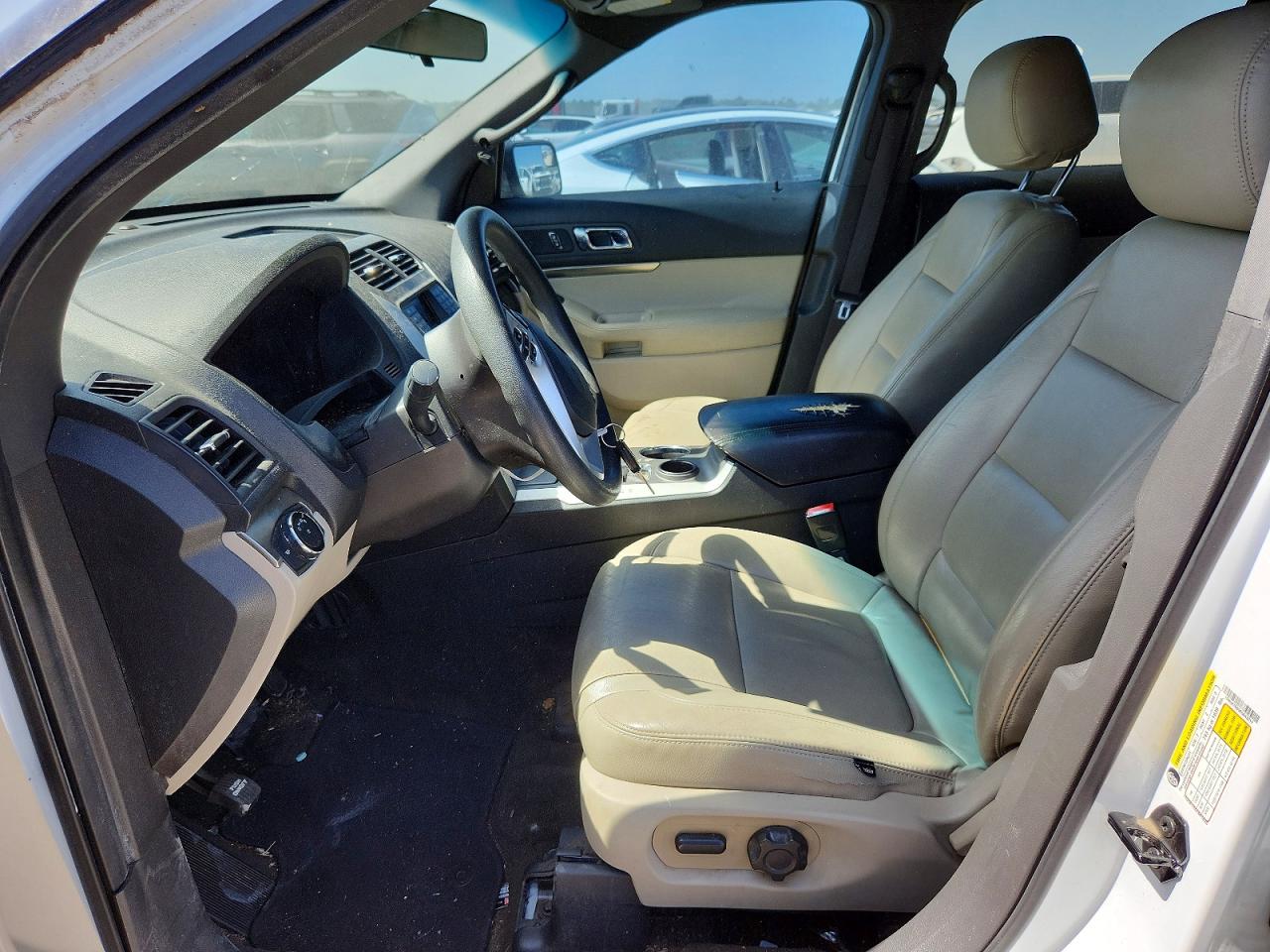 2014 Ford Explorer White vin: 1FM5K7B89EGA43211