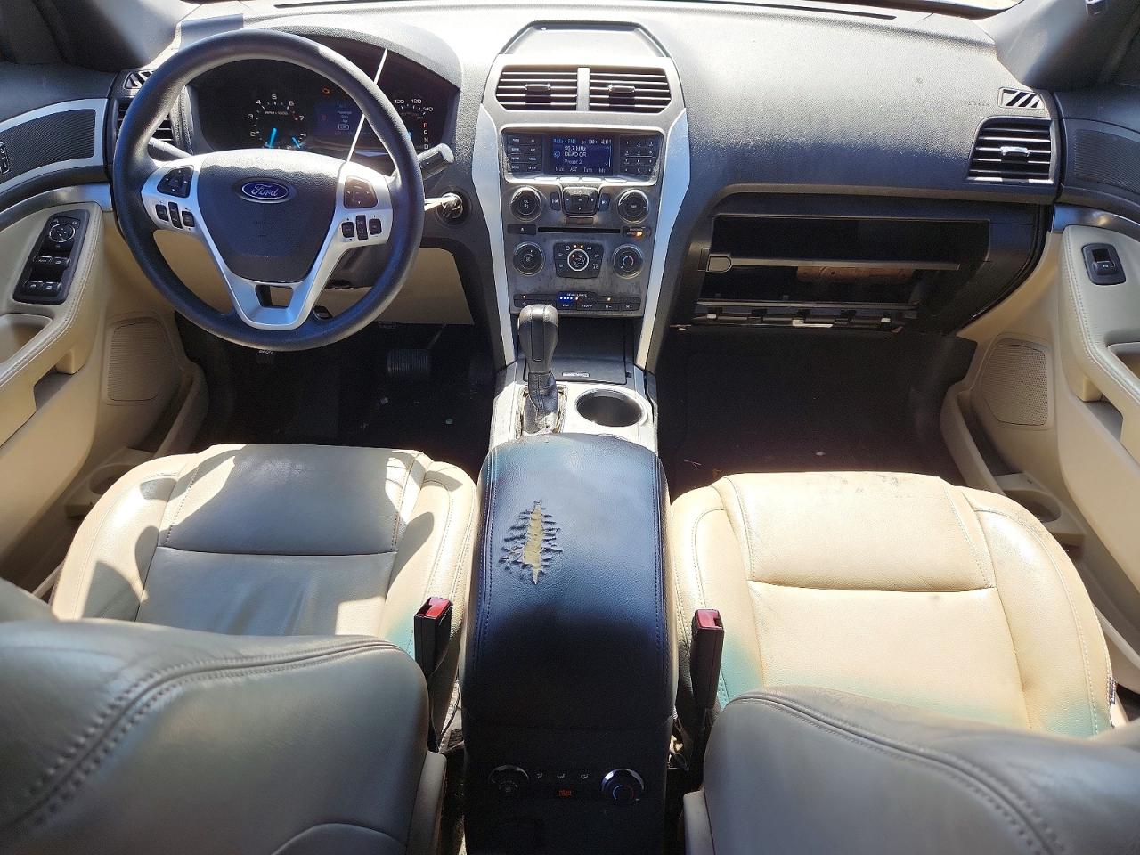 2014 Ford Explorer White vin: 1FM5K7B89EGA43211