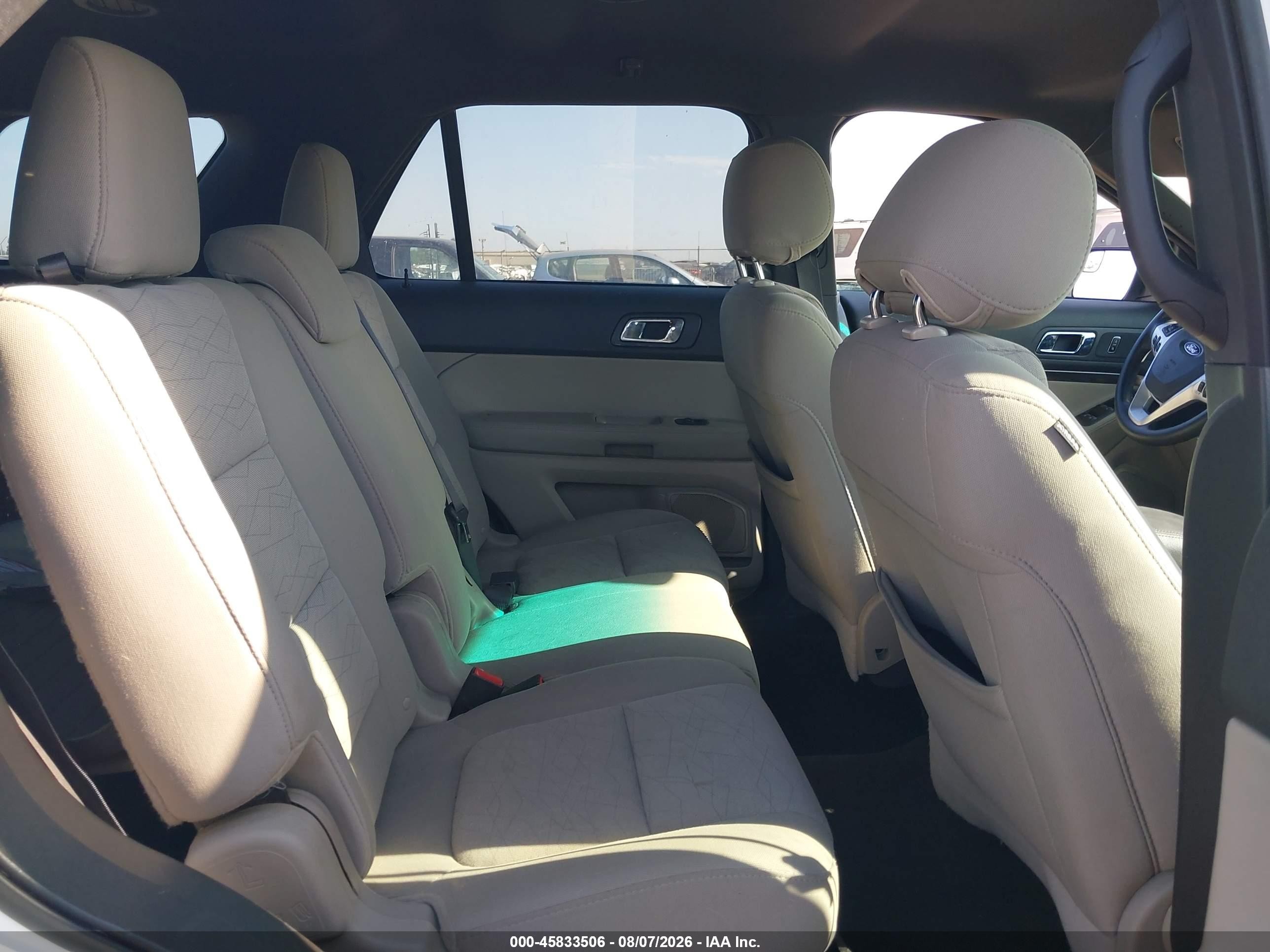 2014 Ford Explorer   White vin: 1FM5K7B89EGA44231