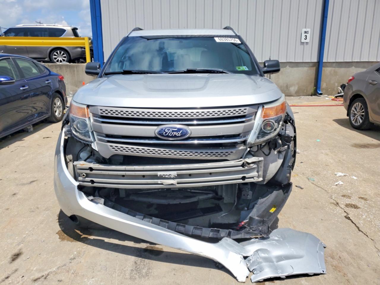 2014 Ford Explorer Silver vin: 1FM5K7B89EGB50646