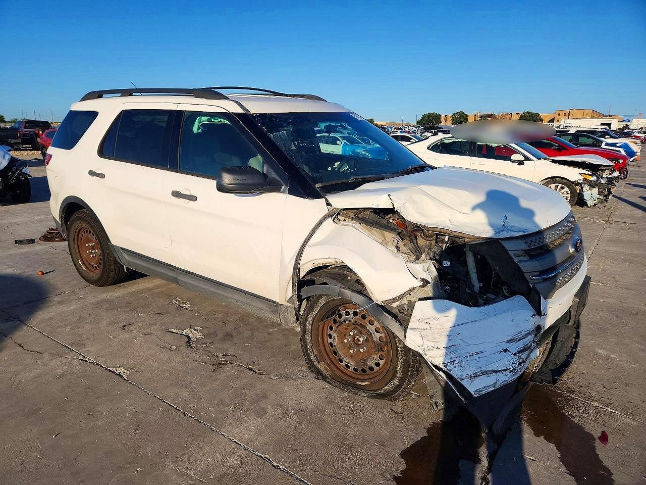 2014 Ford Explorer Белый vin: 1FM5K7B89EGC34658