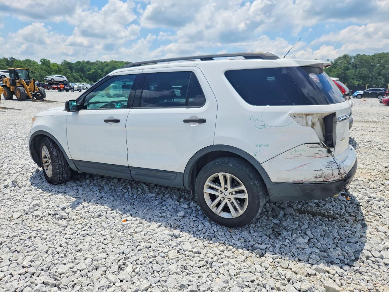 2013 Ford Explorer White vin: 1FM5K7B8XDGA43961