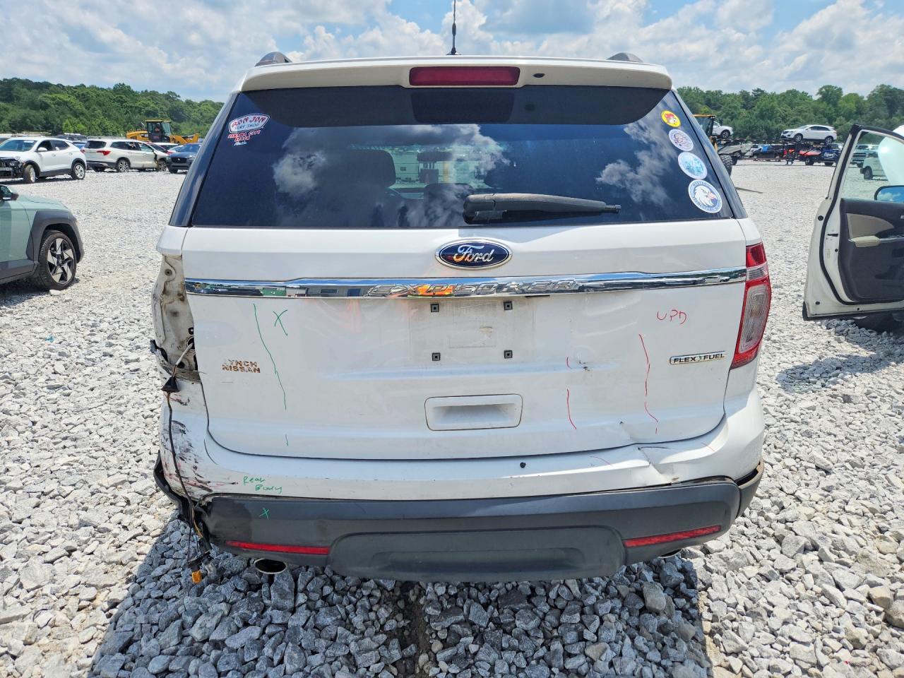 2013 Ford Explorer White vin: 1FM5K7B8XDGA43961