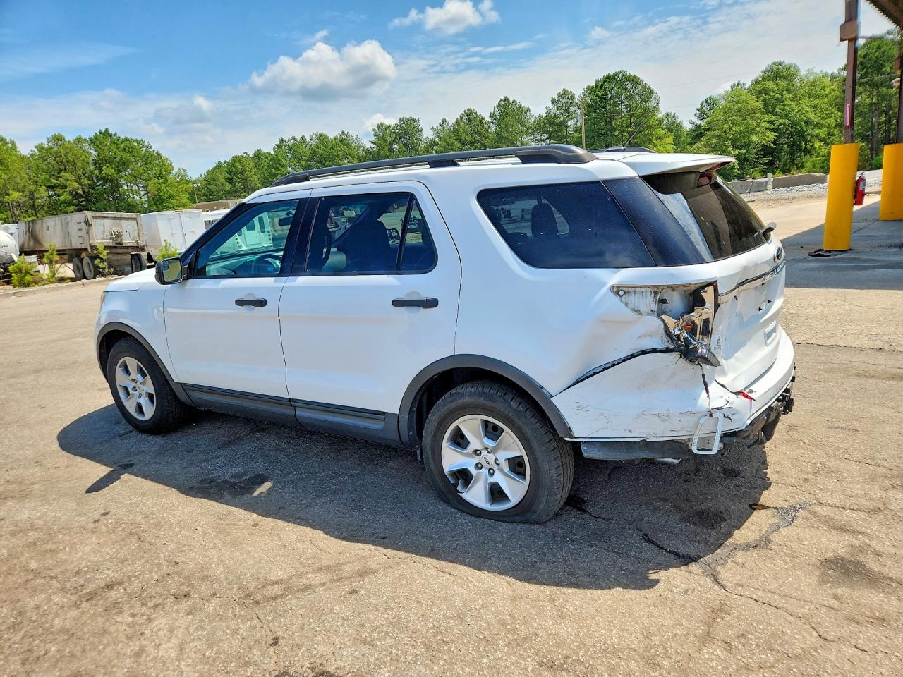 2013 Ford Explorer White vin: 1FM5K7B8XDGC23263