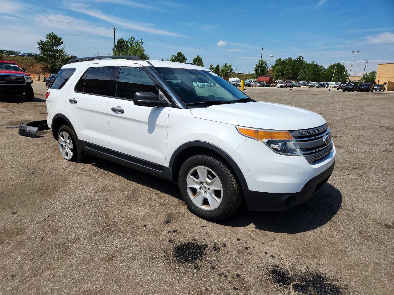 2013 Ford Explorer White vin: 1FM5K7B8XDGC23263