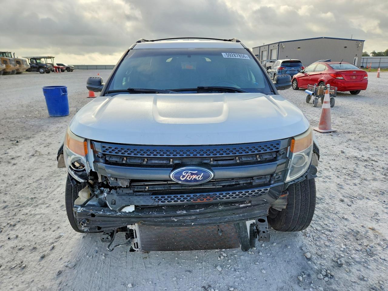 2013 Ford Explorer White vin: 1FM5K7B8XDGC29404