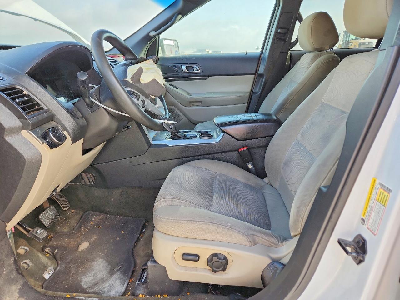2013 Ford Explorer White vin: 1FM5K7B8XDGC29404