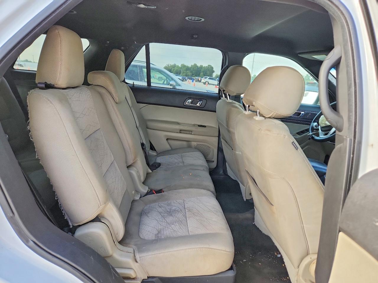 2013 Ford Explorer White vin: 1FM5K7B8XDGC29404