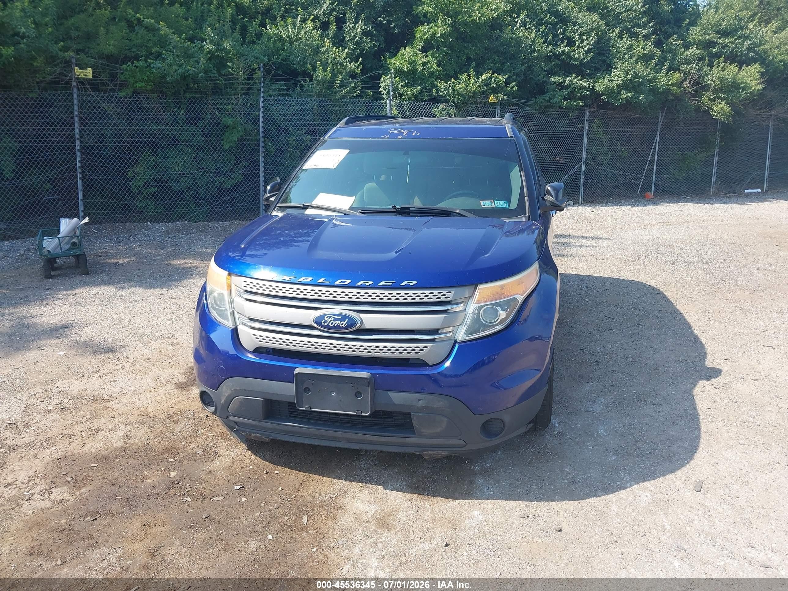 2015 Ford Explorer   Blue vin: 1FM5K7B8XFGA44109