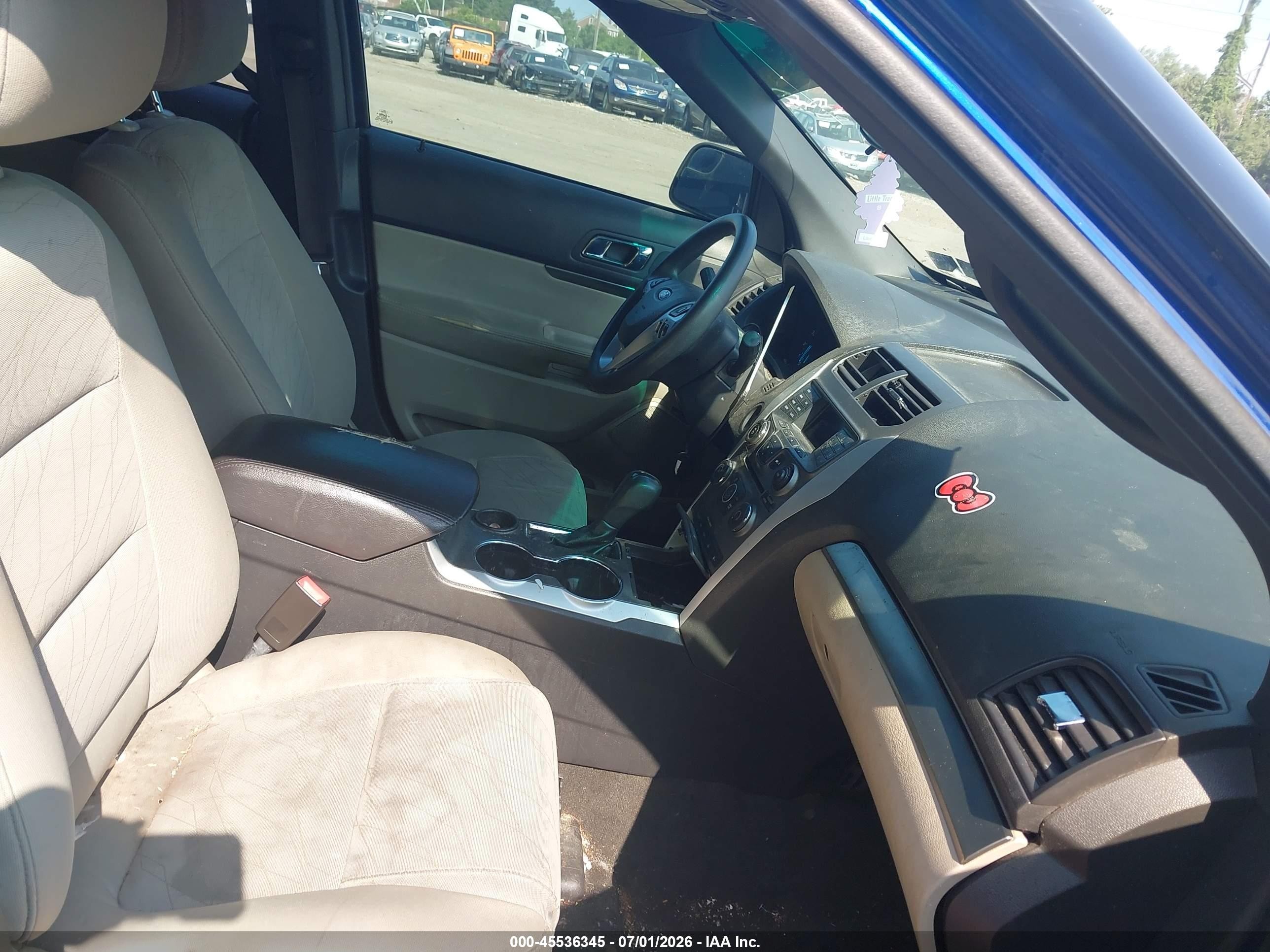 2015 Ford Explorer   Blue vin: 1FM5K7B8XFGA44109