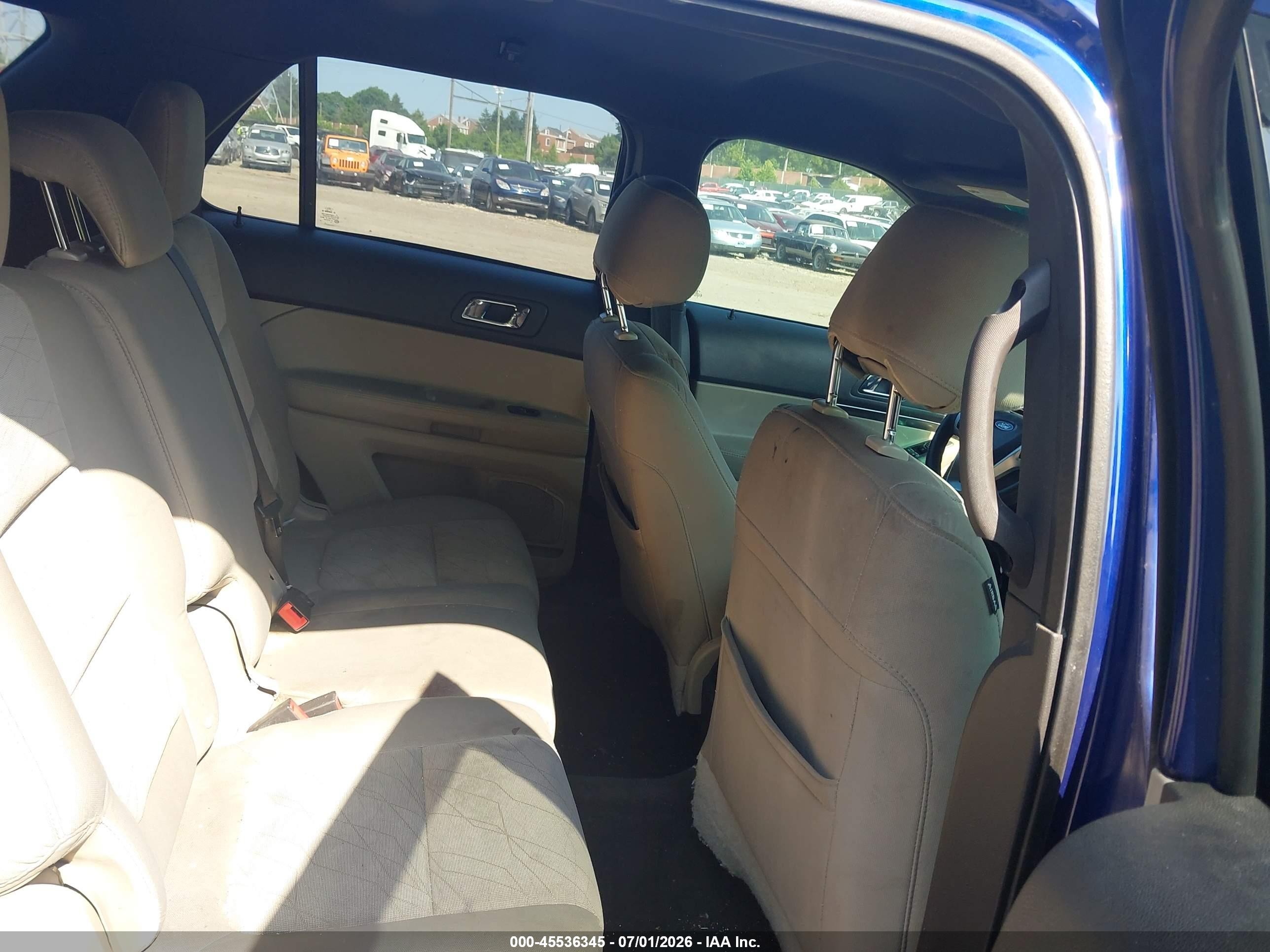 2015 Ford Explorer   Blue vin: 1FM5K7B8XFGA44109