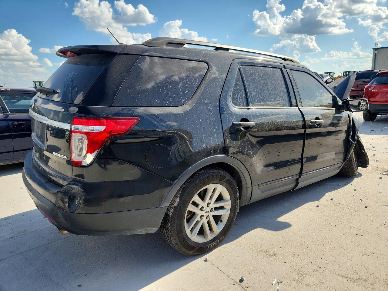 2015 Ford Explorer Black vin: 1FM5K7B8XFGA76218