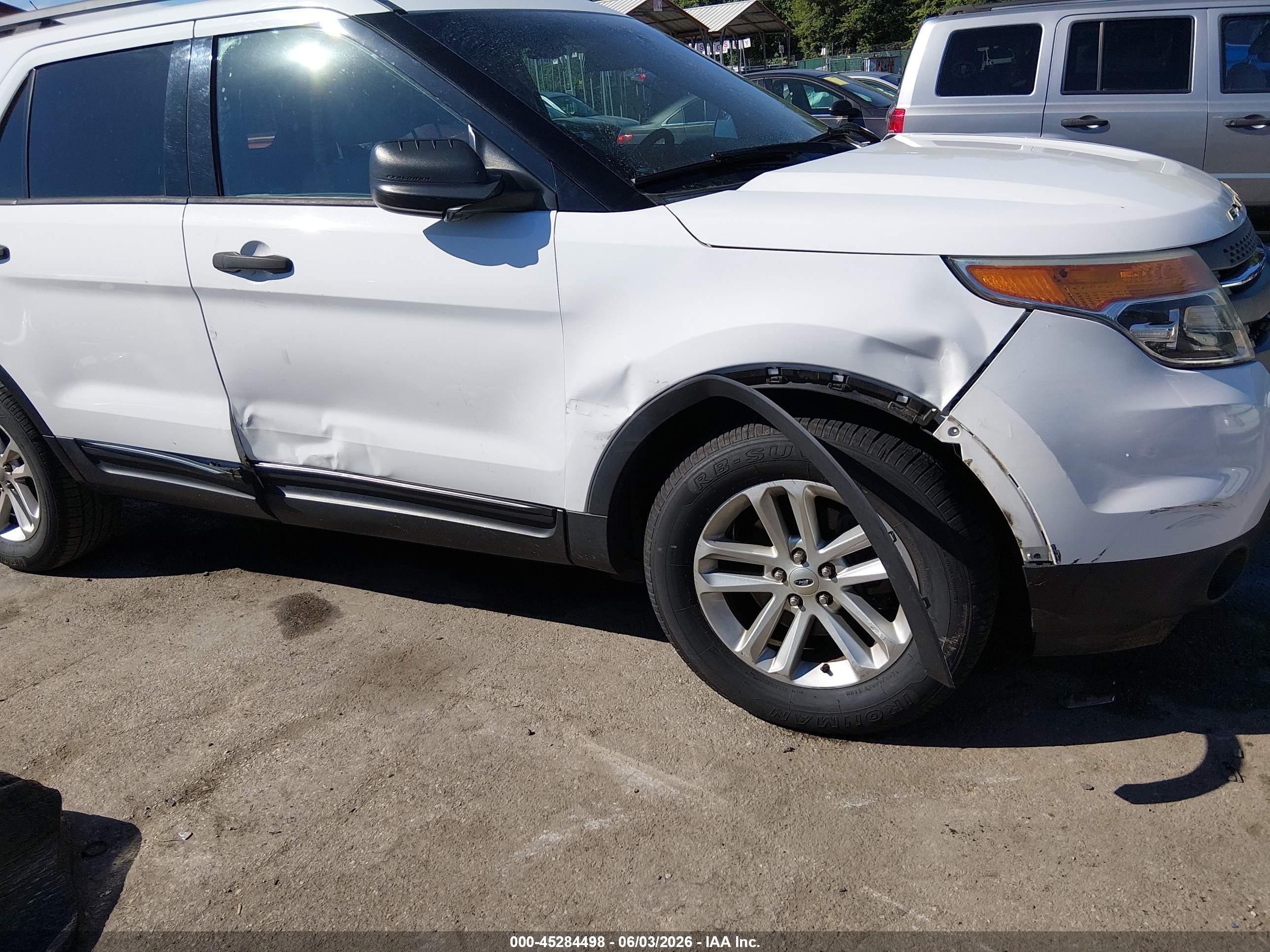 2015 Ford Explorer White vin: 1FM5K7B91FGB03783