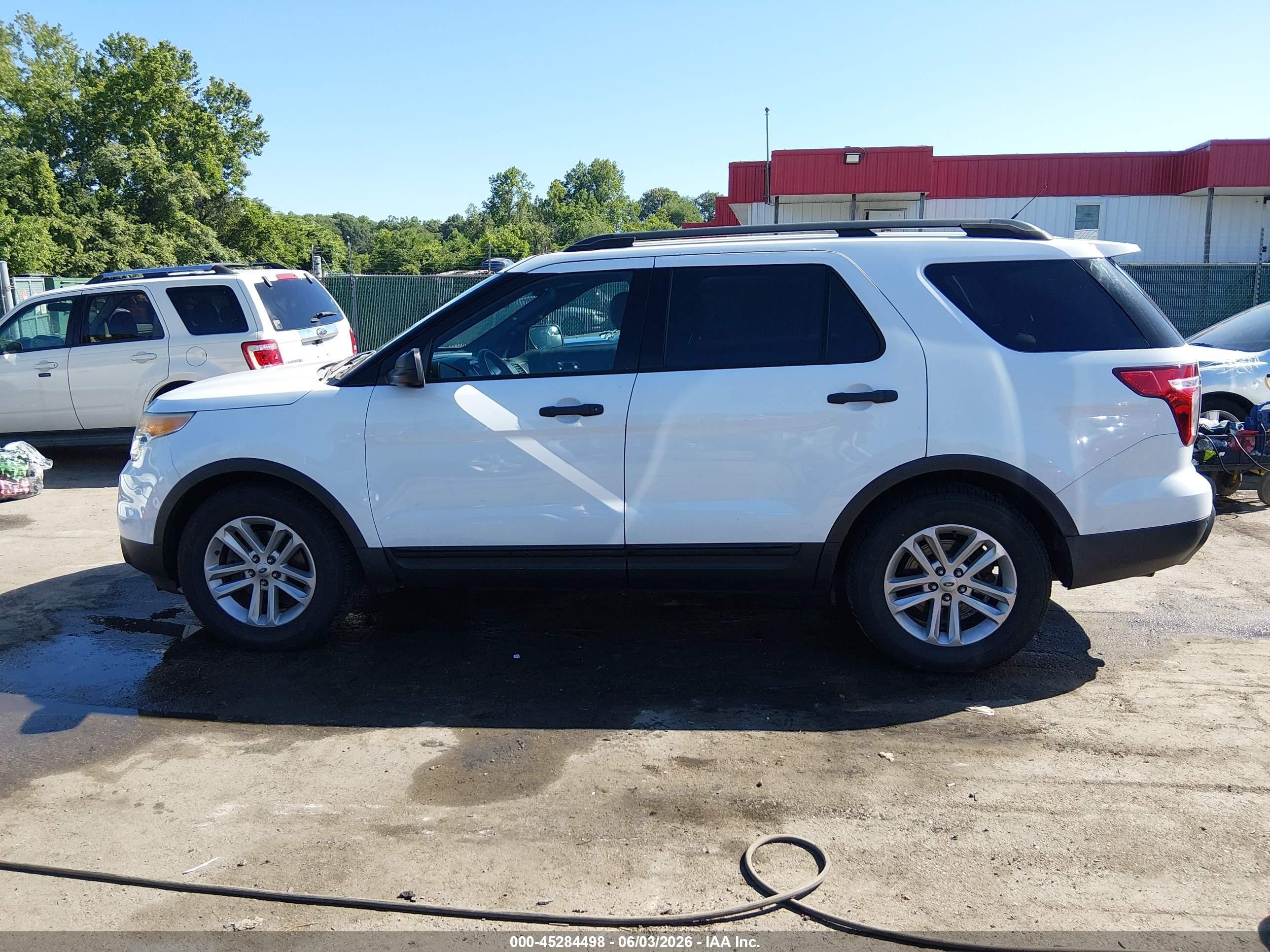 2015 Ford Explorer White vin: 1FM5K7B91FGB03783