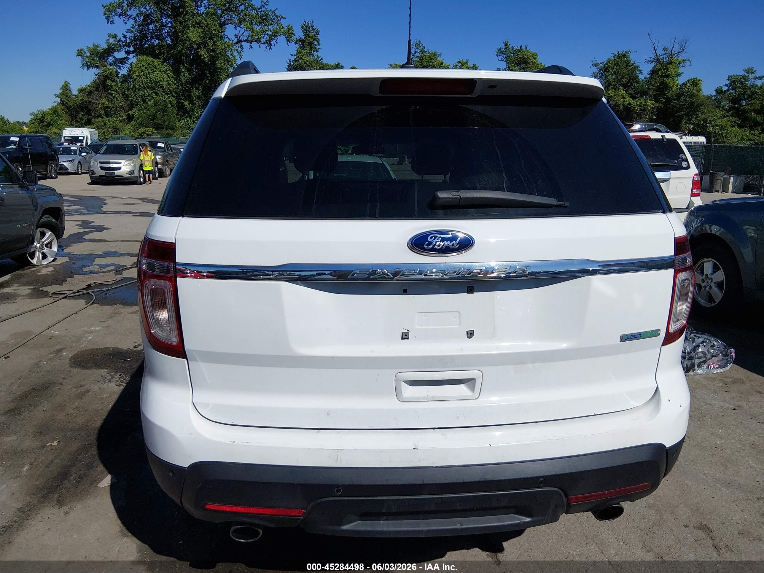 2015 Ford Explorer White vin: 1FM5K7B91FGB03783