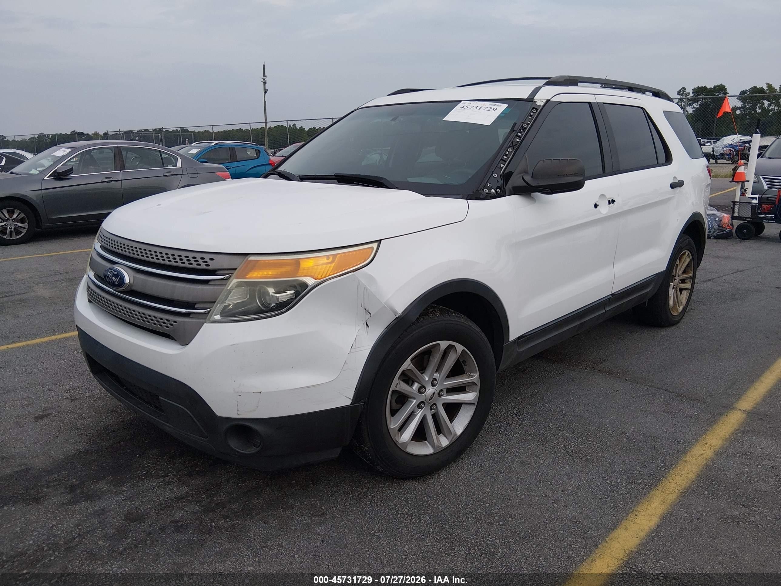 2015 Ford Explorer   White vin: 1FM5K7B93FGB52564