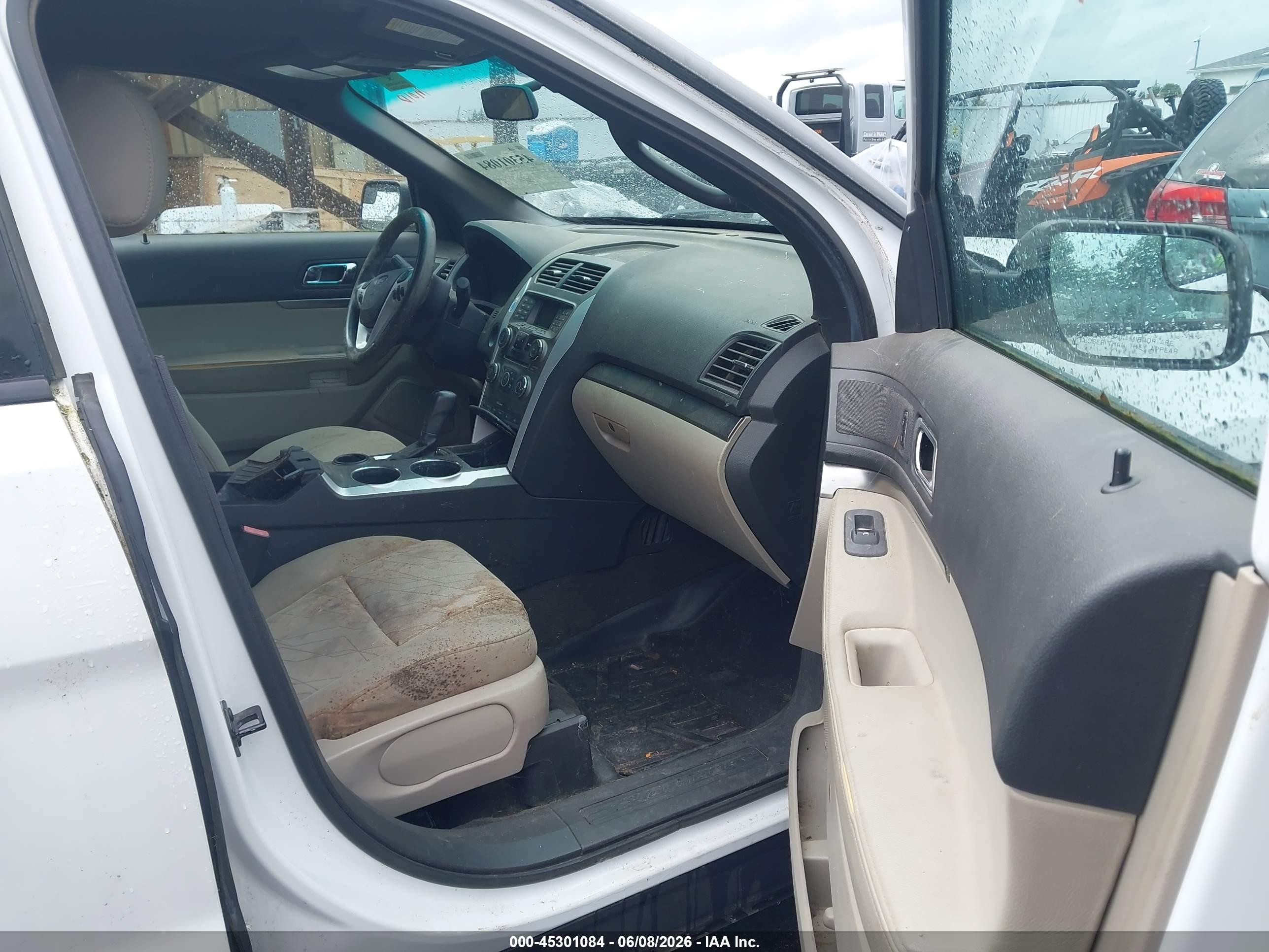2013 Ford Explorer   White vin: 1FM5K7B94DGA42832