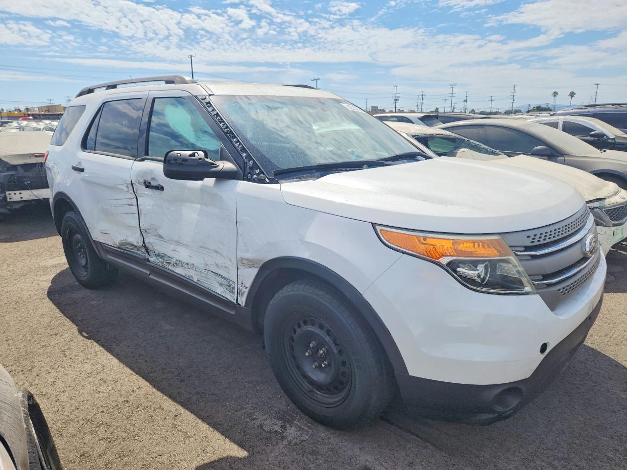 2014 Ford Explorer White vin: 1FM5K7B96EGA43952