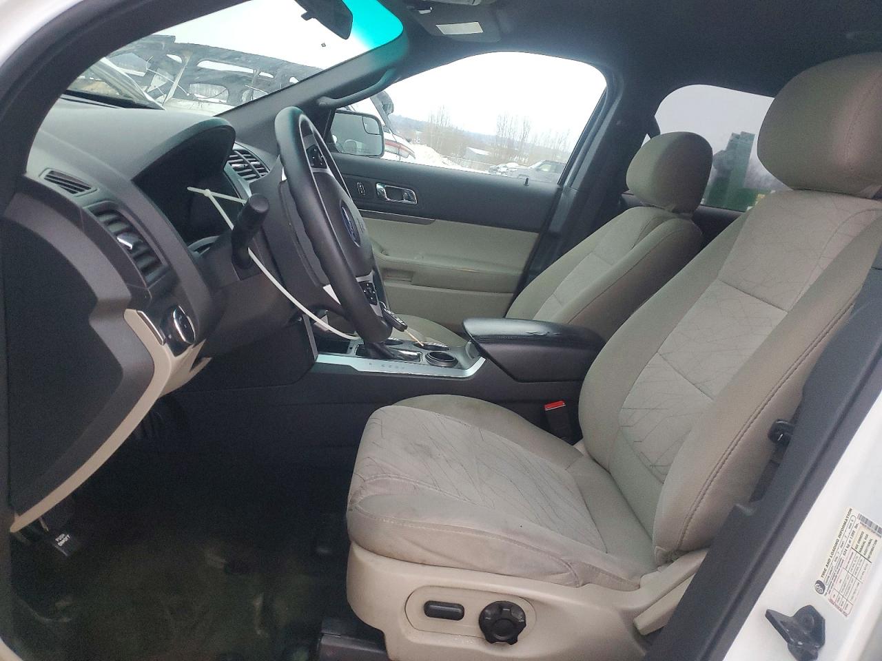 2013 Ford Explorer White vin: 1FM5K7B97DGB76900