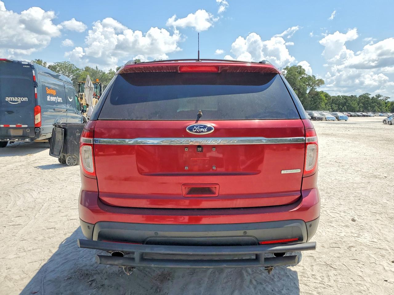 2015 Ford Explorer Красный vin: 1FM5K7B97FGB33015