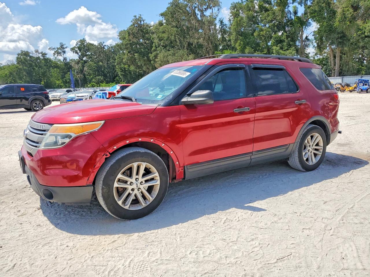 2015 Ford Explorer Red vin: 1FM5K7B97FGB33015