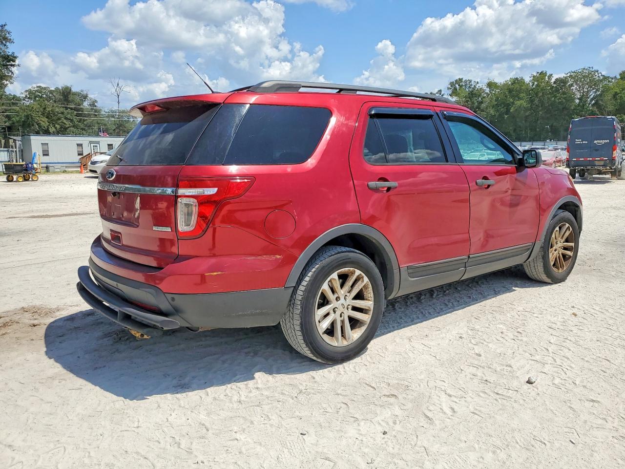 2015 Ford Explorer Красный vin: 1FM5K7B97FGB33015