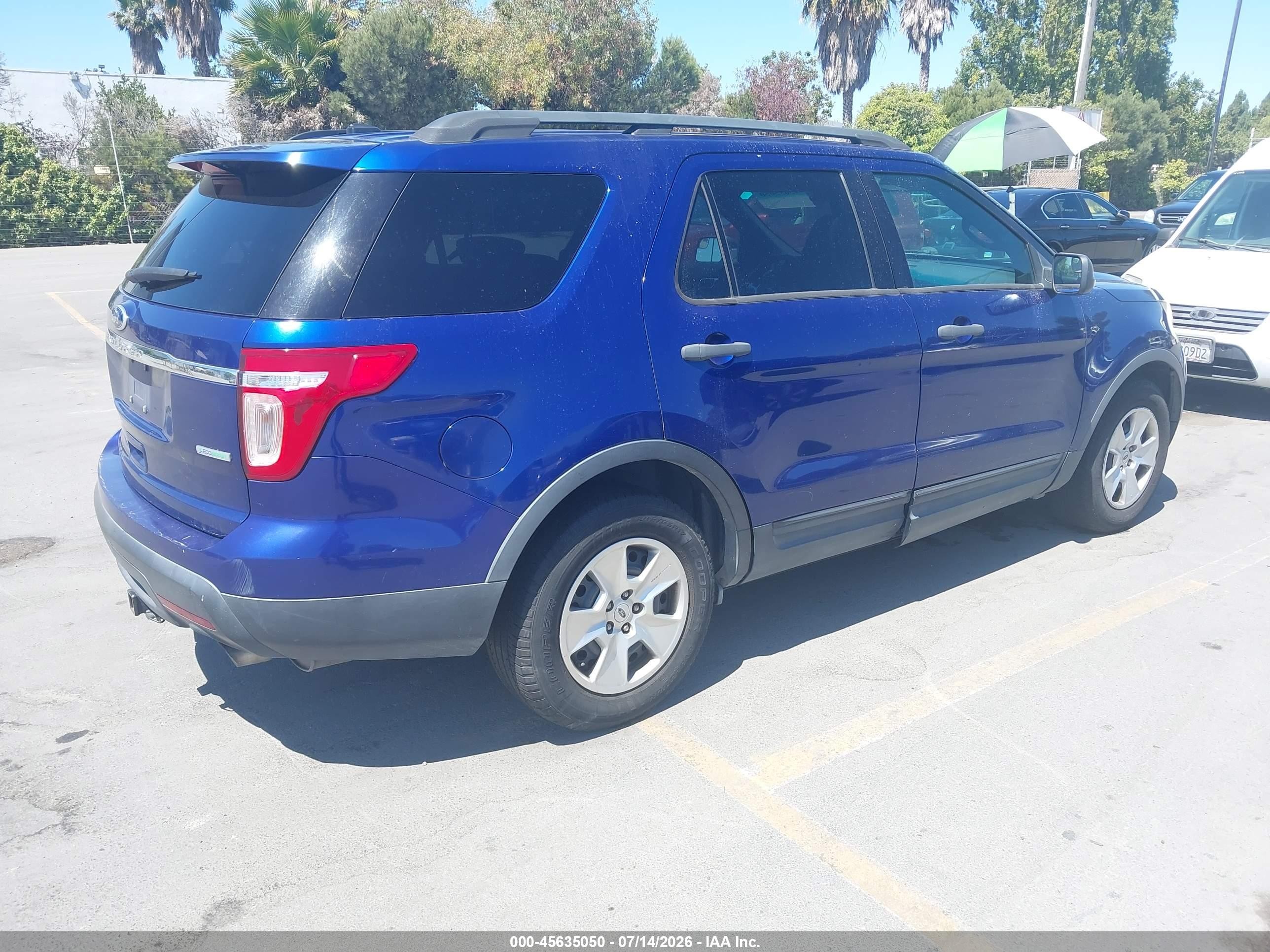 2013 Ford Explorer   Blue vin: 1FM5K7B99DGC00341
