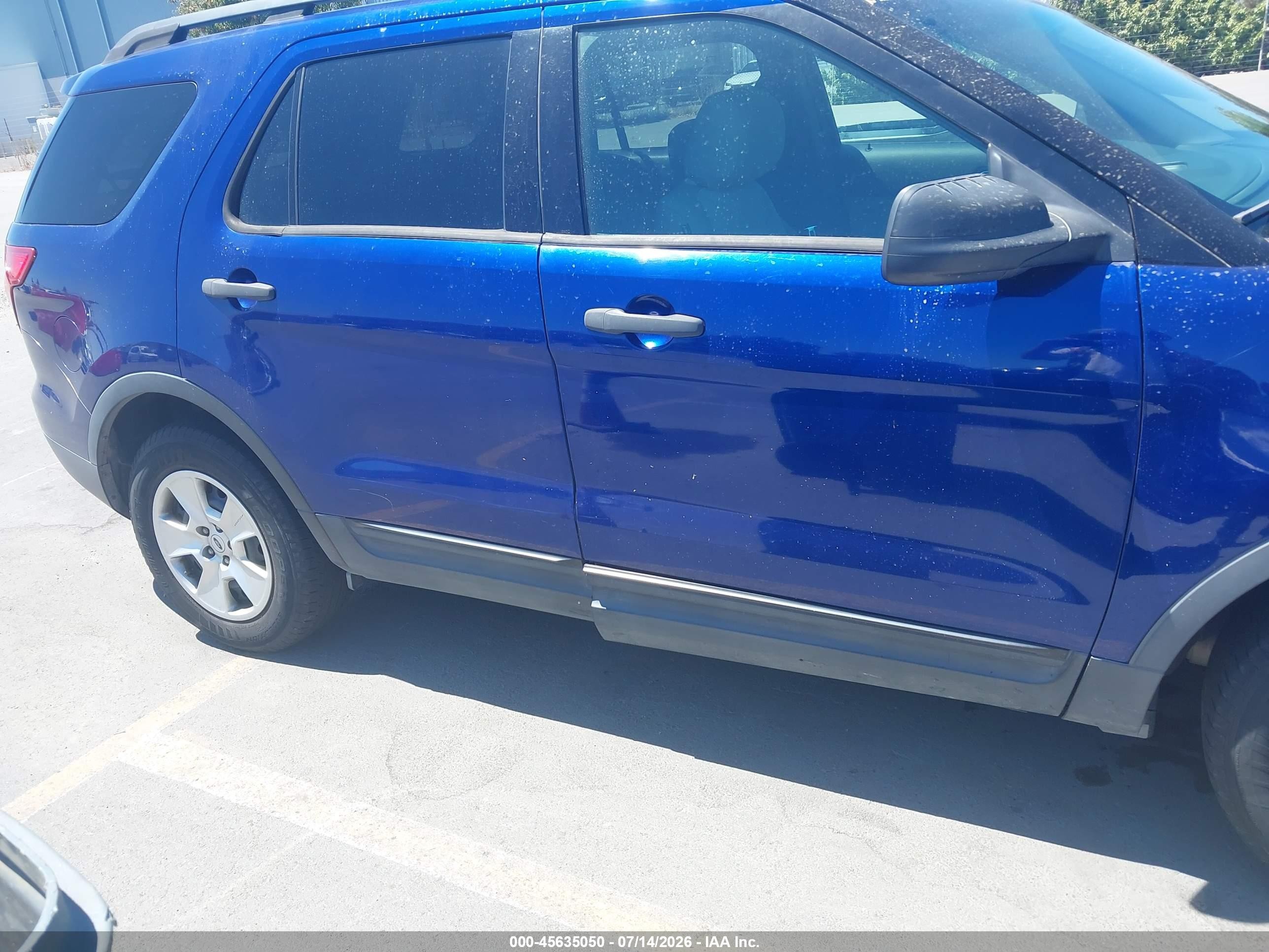 2013 Ford Explorer   Blue vin: 1FM5K7B99DGC00341
