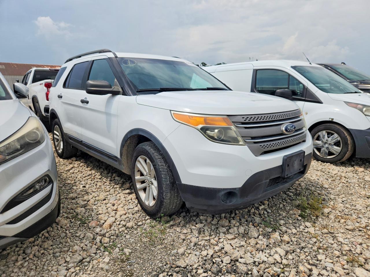 2015 Ford Explorer White vin: 1FM5K7B99FGB13686