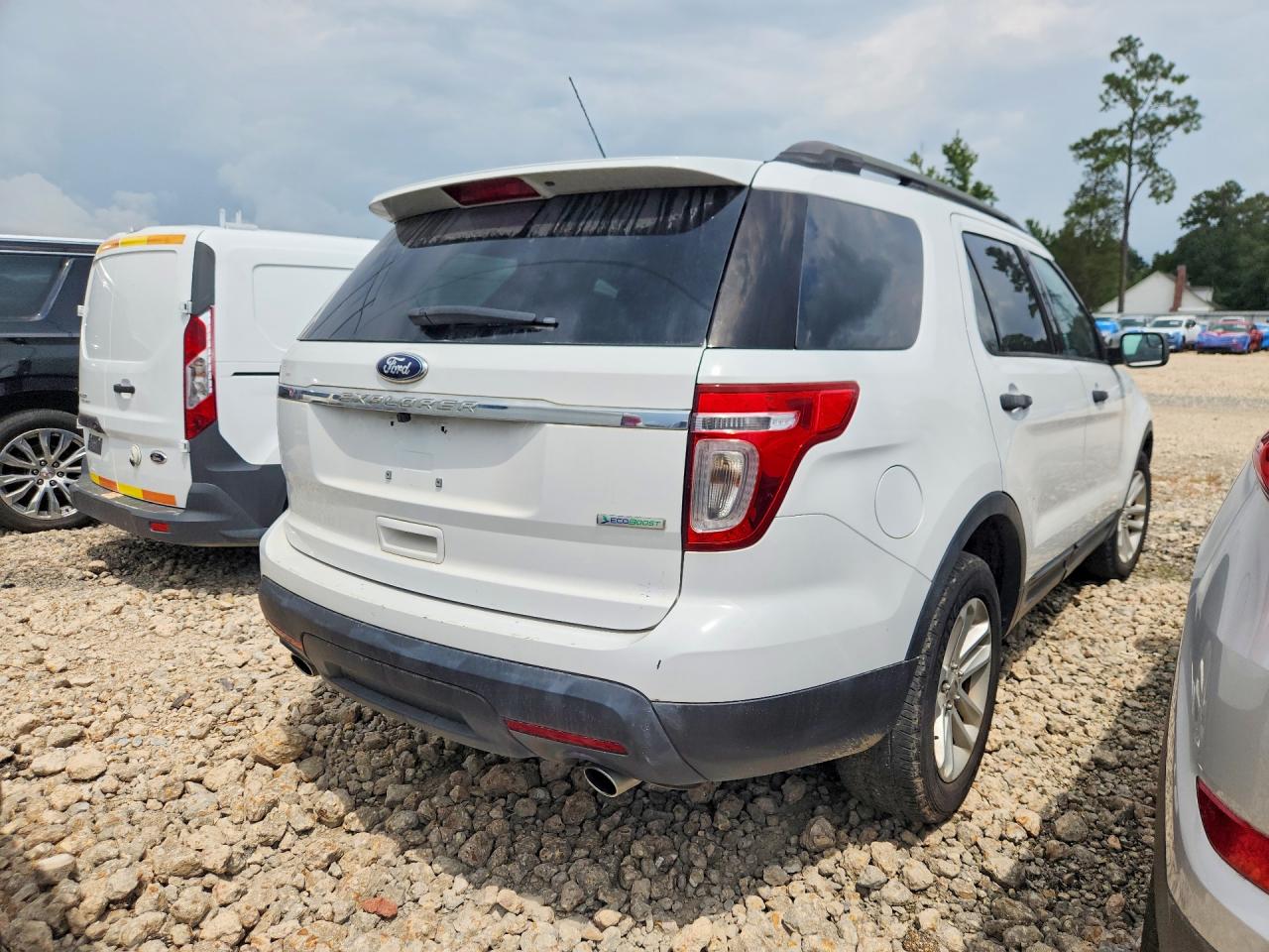 2015 Ford Explorer White vin: 1FM5K7B99FGB13686