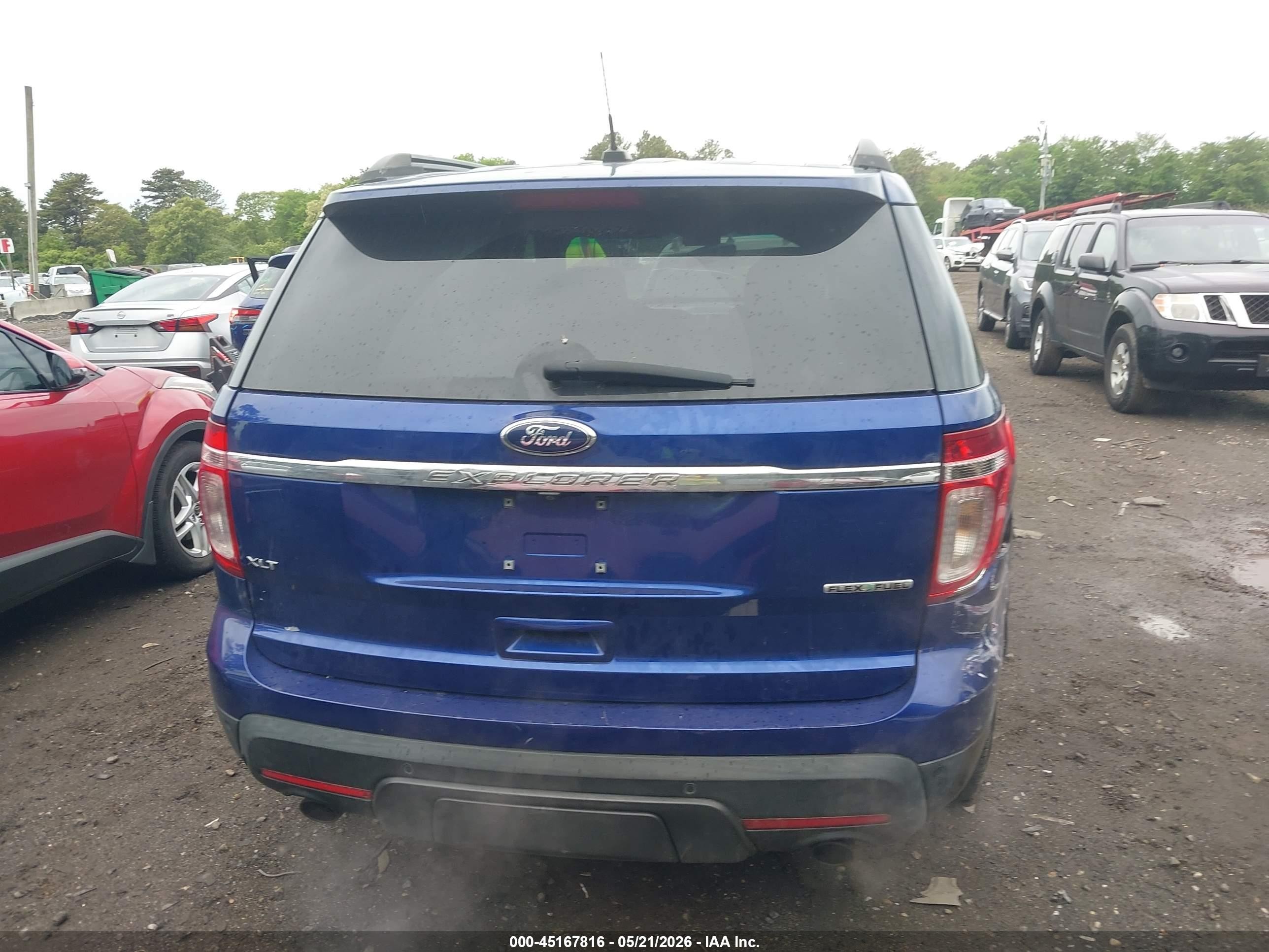 2013 Ford Explorer Xlt Blue vin: 1FM5K7D80DGA58627