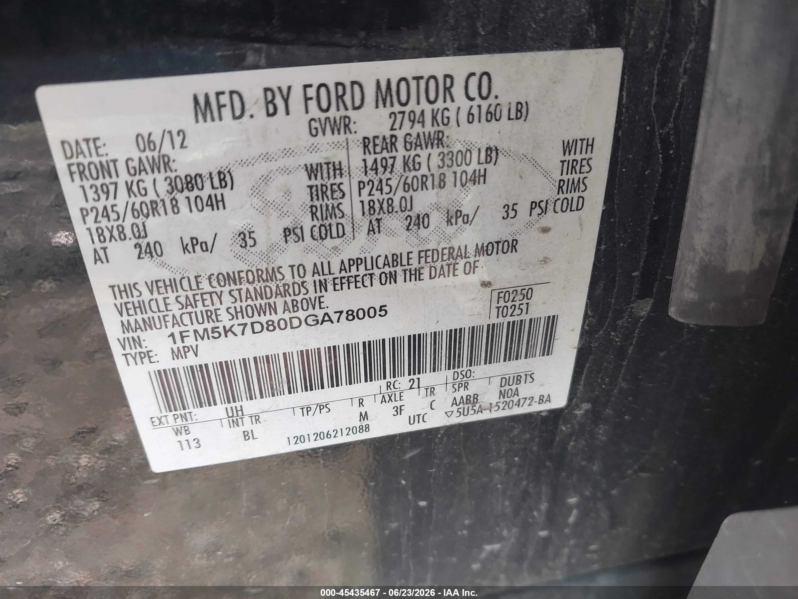 2013 Ford Explorer Xlt Black vin: 1FM5K7D80DGA78005