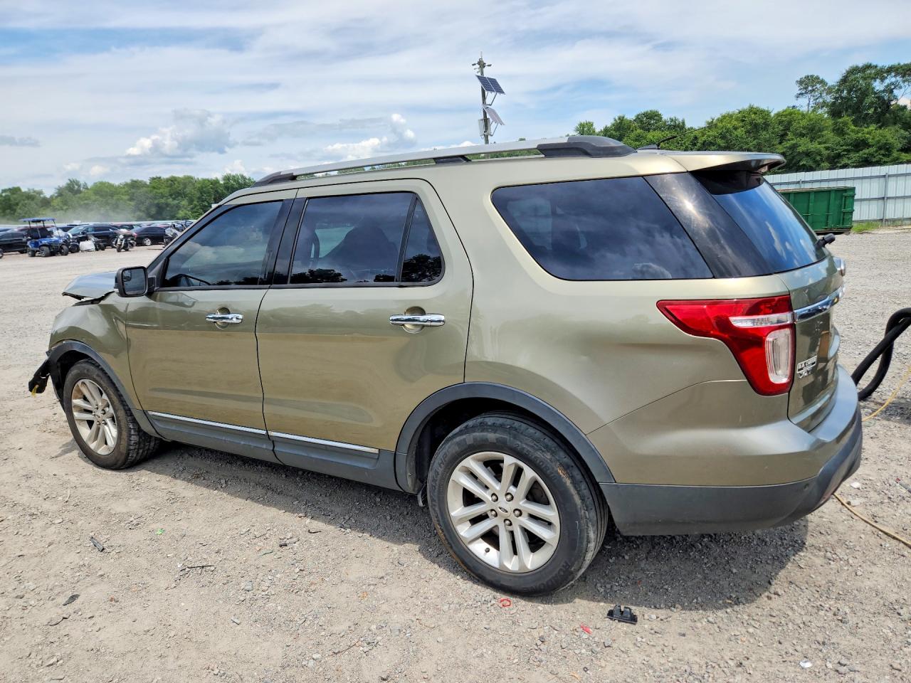 2013 Ford Explorer Xlt Green vin: 1FM5K7D80DGB50675