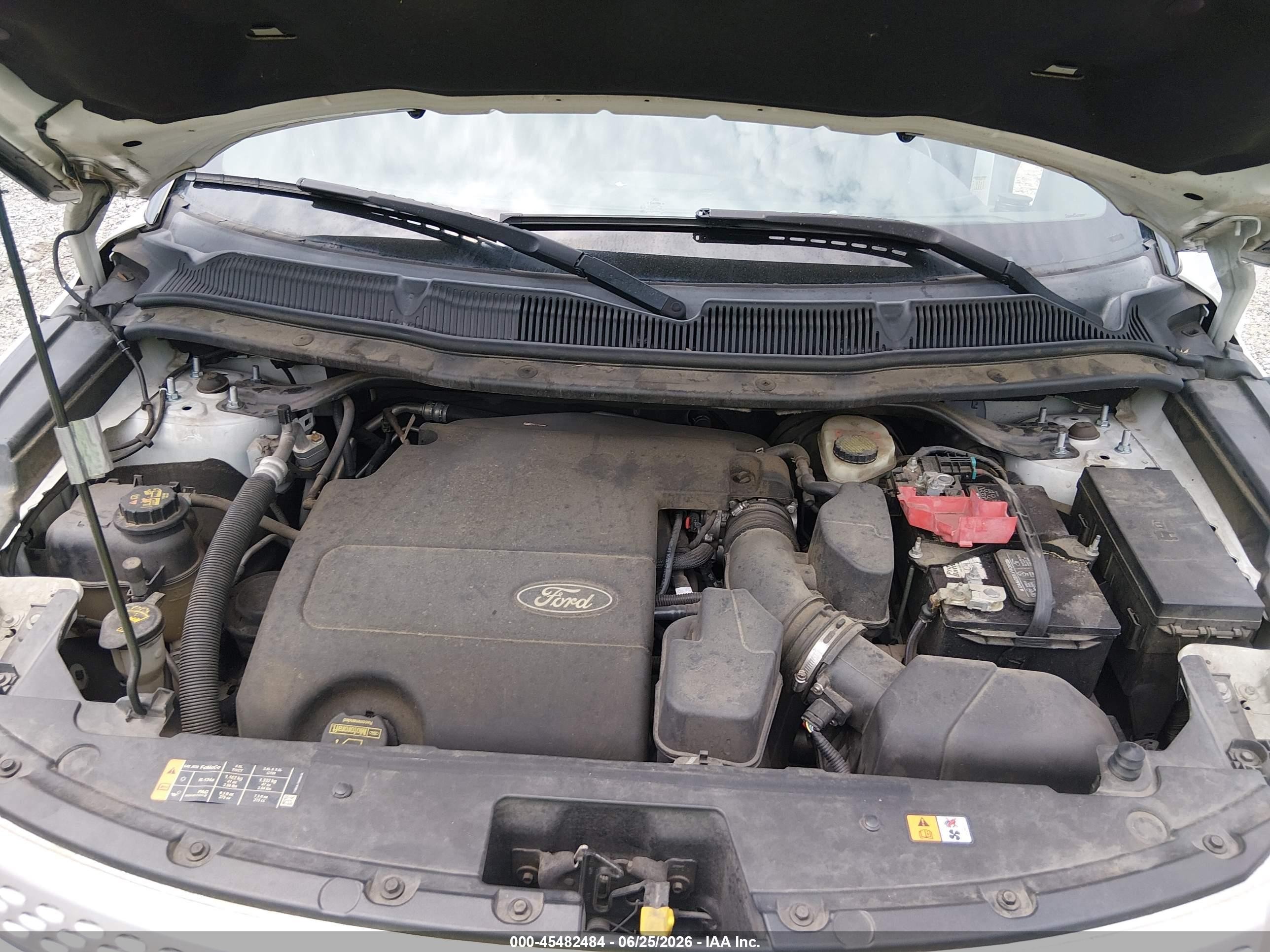 2013 Ford Explorer Xlt Белый vin: 1FM5K7D80DGB67959