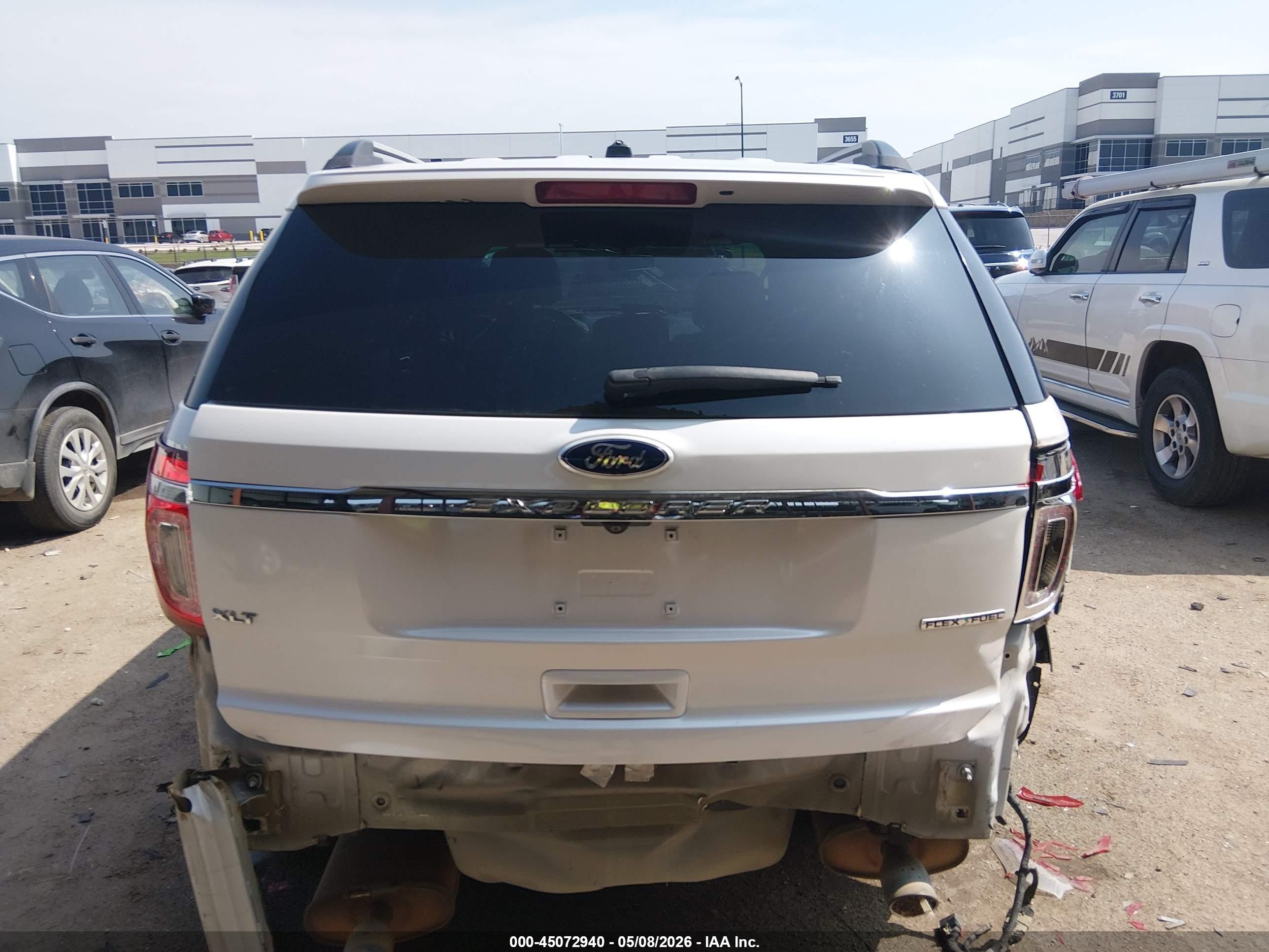 2013 Ford Explorer Xlt White vin: 1FM5K7D80DGC19588
