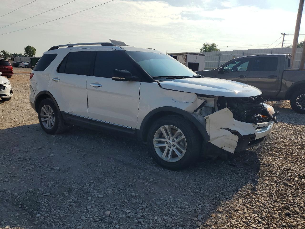 2013 Ford Explorer Xlt White vin: 1FM5K7D80DGC80164