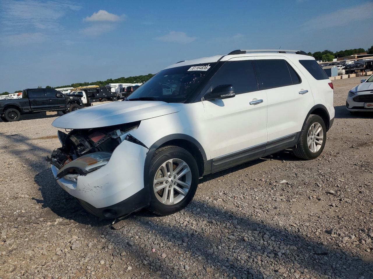 2013 Ford Explorer Xlt White vin: 1FM5K7D80DGC80164