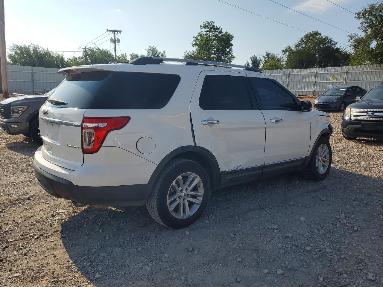 2013 Ford Explorer Xlt White vin: 1FM5K7D80DGC80164