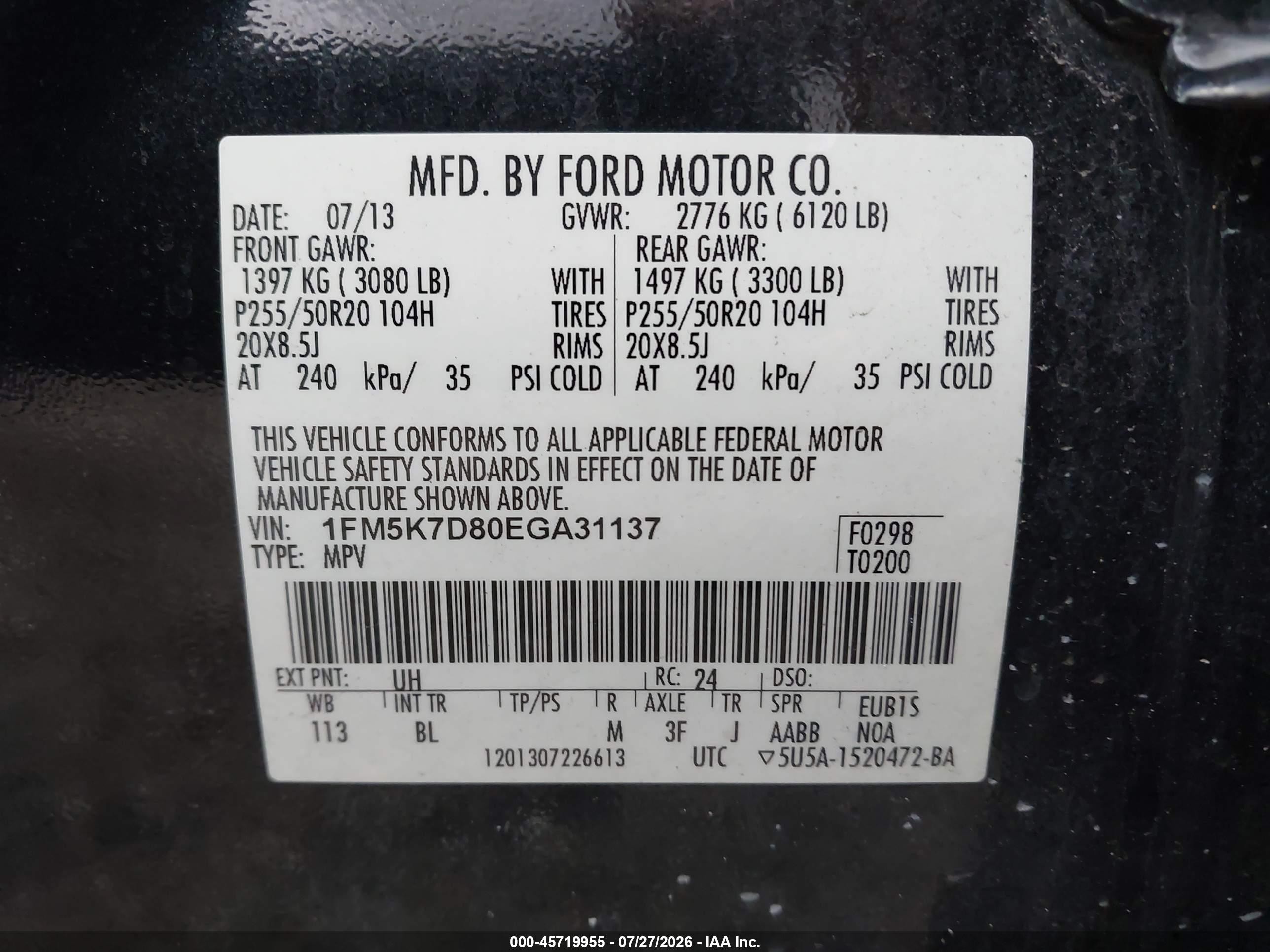 2014 Ford Explorer Xlt Black vin: 1FM5K7D80EGA31137