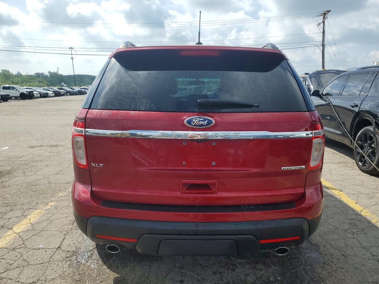 2014 Ford Explorer Xlt Red vin: 1FM5K7D80EGA68768