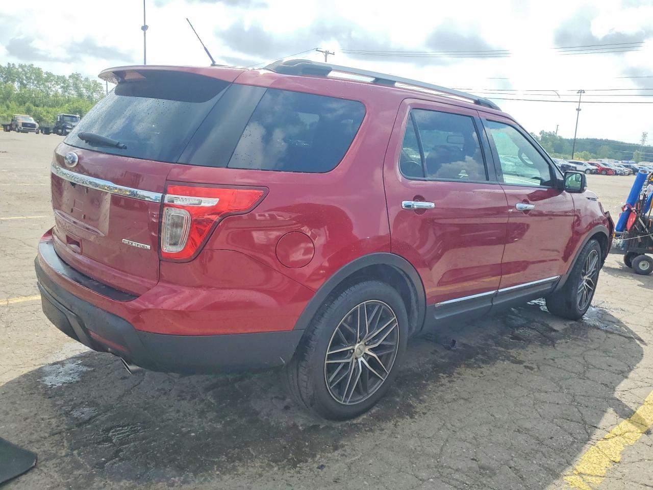 2014 Ford Explorer Xlt Red vin: 1FM5K7D80EGA68768
